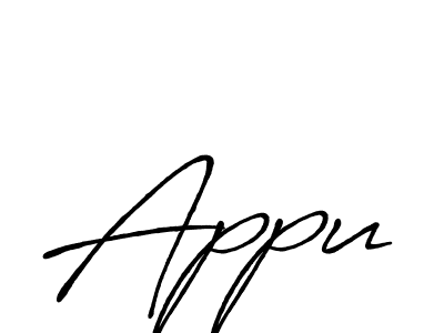 Similarly Antro_Vectra_Bolder is the best handwritten signature design. Signature creator online .You can use it as an online autograph creator for name Appu. Appu signature style 7 images and pictures png