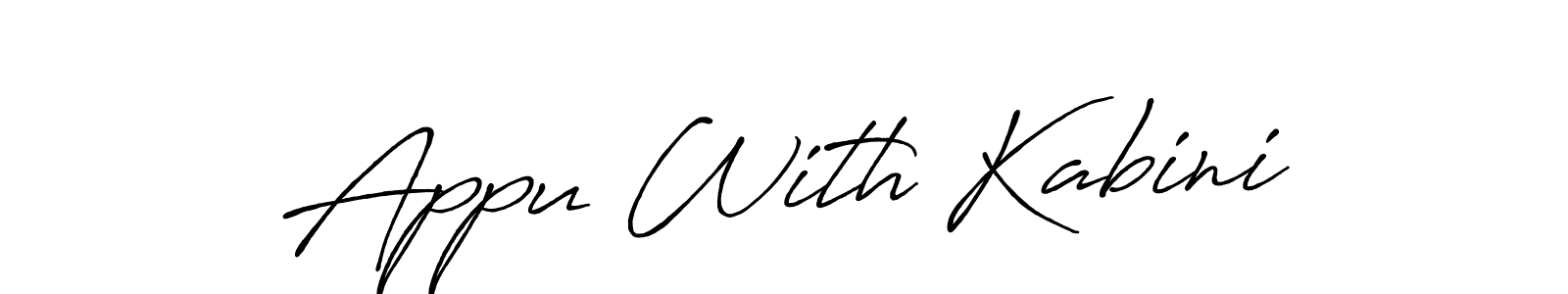 Best and Professional Signature Style for Appu With Kabini. Antro_Vectra_Bolder Best Signature Style Collection. Appu With Kabini signature style 7 images and pictures png