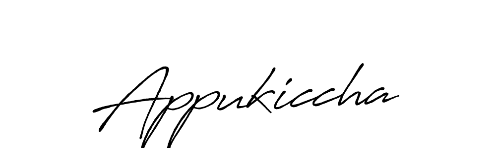 Make a beautiful signature design for name Appukiccha. With this signature (Antro_Vectra_Bolder) style, you can create a handwritten signature for free. Appukiccha signature style 7 images and pictures png