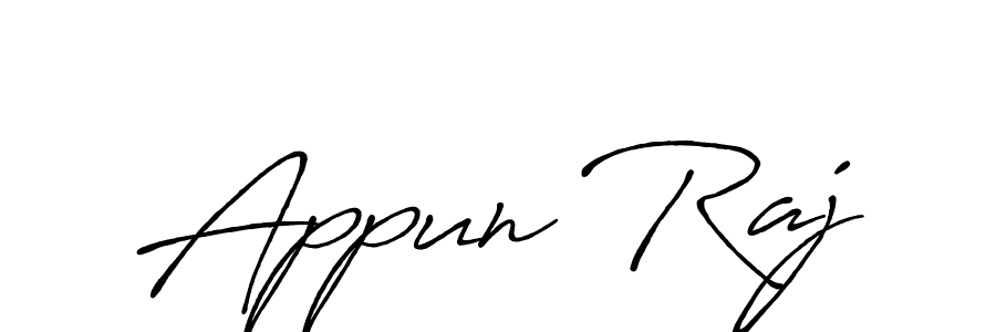 The best way (Antro_Vectra_Bolder) to make a short signature is to pick only two or three words in your name. The name Appun Raj include a total of six letters. For converting this name. Appun Raj signature style 7 images and pictures png