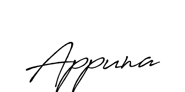 Once you've used our free online signature maker to create your best signature Antro_Vectra_Bolder style, it's time to enjoy all of the benefits that Appuna name signing documents. Appuna signature style 7 images and pictures png