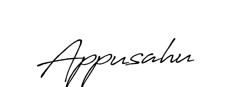 Make a beautiful signature design for name Appusahu. With this signature (Antro_Vectra_Bolder) style, you can create a handwritten signature for free. Appusahu signature style 7 images and pictures png