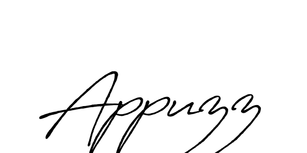 How to make Appuzz name signature. Use Antro_Vectra_Bolder style for creating short signs online. This is the latest handwritten sign. Appuzz signature style 7 images and pictures png