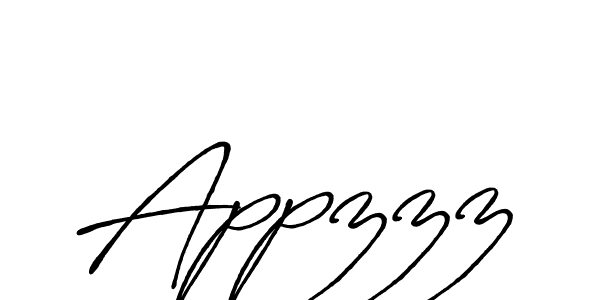 Design your own signature with our free online signature maker. With this signature software, you can create a handwritten (Antro_Vectra_Bolder) signature for name Appzzz. Appzzz signature style 7 images and pictures png