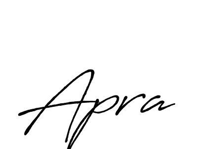 Create a beautiful signature design for name Apra. With this signature (Antro_Vectra_Bolder) fonts, you can make a handwritten signature for free. Apra signature style 7 images and pictures png