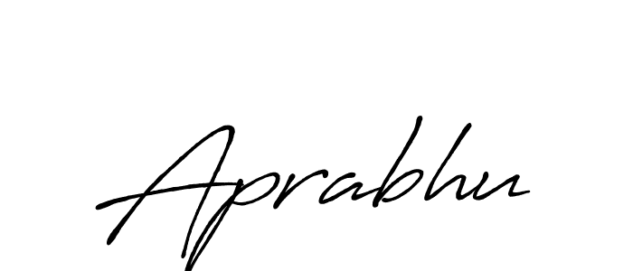 if you are searching for the best signature style for your name Aprabhu. so please give up your signature search. here we have designed multiple signature styles  using Antro_Vectra_Bolder. Aprabhu signature style 7 images and pictures png