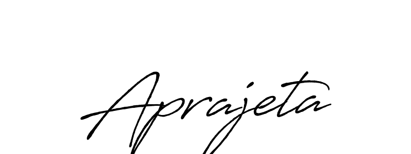 Make a beautiful signature design for name Aprajeta. With this signature (Antro_Vectra_Bolder) style, you can create a handwritten signature for free. Aprajeta signature style 7 images and pictures png