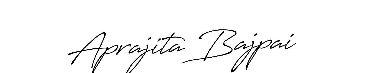 How to Draw Aprajita Bajpai signature style? Antro_Vectra_Bolder is a latest design signature styles for name Aprajita Bajpai. Aprajita Bajpai signature style 7 images and pictures png