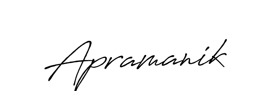 Apramanik stylish signature style. Best Handwritten Sign (Antro_Vectra_Bolder) for my name. Handwritten Signature Collection Ideas for my name Apramanik. Apramanik signature style 7 images and pictures png