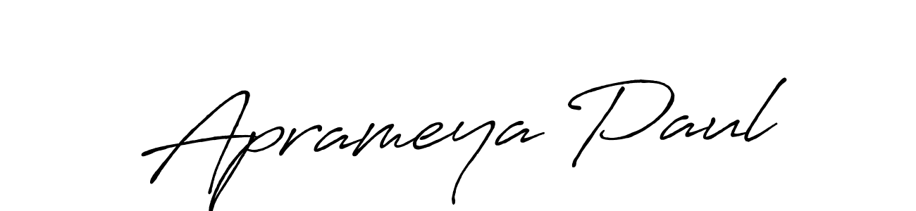 Aprameya Paul stylish signature style. Best Handwritten Sign (Antro_Vectra_Bolder) for my name. Handwritten Signature Collection Ideas for my name Aprameya Paul. Aprameya Paul signature style 7 images and pictures png