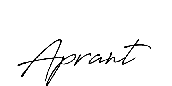 Create a beautiful signature design for name Aprant. With this signature (Antro_Vectra_Bolder) fonts, you can make a handwritten signature for free. Aprant signature style 7 images and pictures png