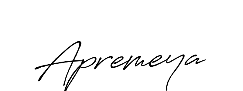 Apremeya stylish signature style. Best Handwritten Sign (Antro_Vectra_Bolder) for my name. Handwritten Signature Collection Ideas for my name Apremeya. Apremeya signature style 7 images and pictures png