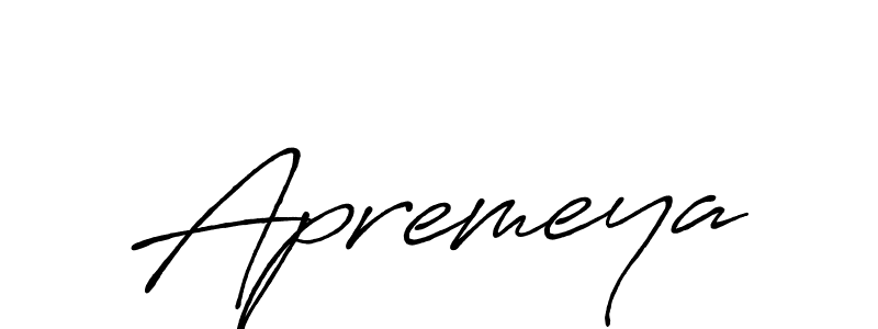 Apremeya stylish signature style. Best Handwritten Sign (Antro_Vectra_Bolder) for my name. Handwritten Signature Collection Ideas for my name Apremeya. Apremeya signature style 7 images and pictures png