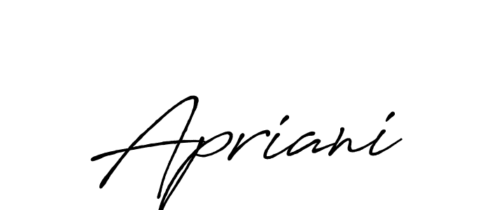 Best and Professional Signature Style for Apriani. Antro_Vectra_Bolder Best Signature Style Collection. Apriani signature style 7 images and pictures png
