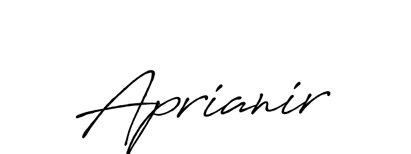 Design your own signature with our free online signature maker. With this signature software, you can create a handwritten (Antro_Vectra_Bolder) signature for name Aprianir. Aprianir signature style 7 images and pictures png