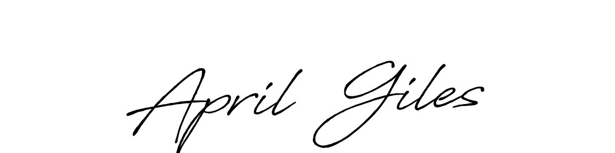Use a signature maker to create a handwritten signature online. With this signature software, you can design (Antro_Vectra_Bolder) your own signature for name April  Giles. April  Giles signature style 7 images and pictures png