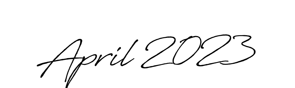 Also we have April 2023 name is the best signature style. Create professional handwritten signature collection using Antro_Vectra_Bolder autograph style. April 2023 signature style 7 images and pictures png