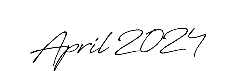 Design your own signature with our free online signature maker. With this signature software, you can create a handwritten (Antro_Vectra_Bolder) signature for name April 2024. April 2024 signature style 7 images and pictures png