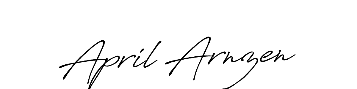 How to make April Arnzen name signature. Use Antro_Vectra_Bolder style for creating short signs online. This is the latest handwritten sign. April Arnzen signature style 7 images and pictures png