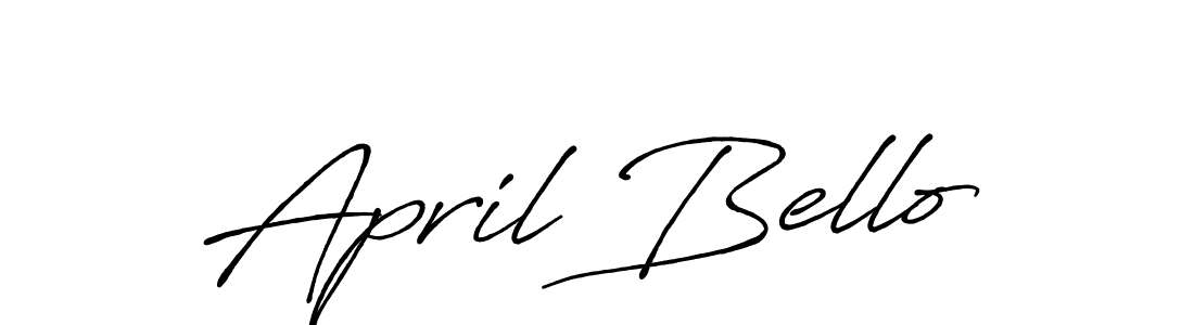 It looks lik you need a new signature style for name April Bello. Design unique handwritten (Antro_Vectra_Bolder) signature with our free signature maker in just a few clicks. April Bello signature style 7 images and pictures png