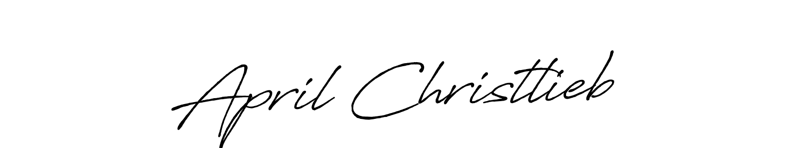The best way (Antro_Vectra_Bolder) to make a short signature is to pick only two or three words in your name. The name April Christlieb include a total of six letters. For converting this name. April Christlieb signature style 7 images and pictures png
