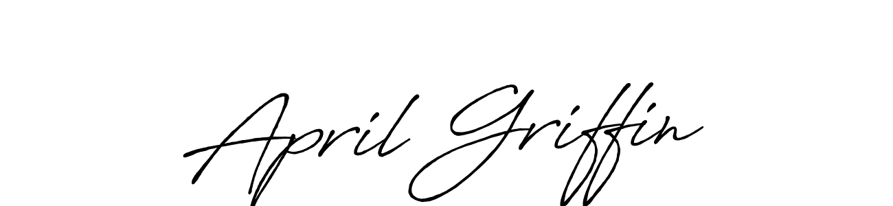 Design your own signature with our free online signature maker. With this signature software, you can create a handwritten (Antro_Vectra_Bolder) signature for name April Griffin. April Griffin signature style 7 images and pictures png