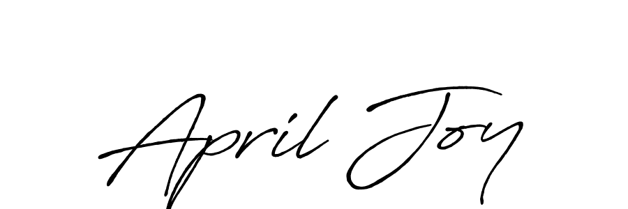 How to make April Joy name signature. Use Antro_Vectra_Bolder style for creating short signs online. This is the latest handwritten sign. April Joy signature style 7 images and pictures png