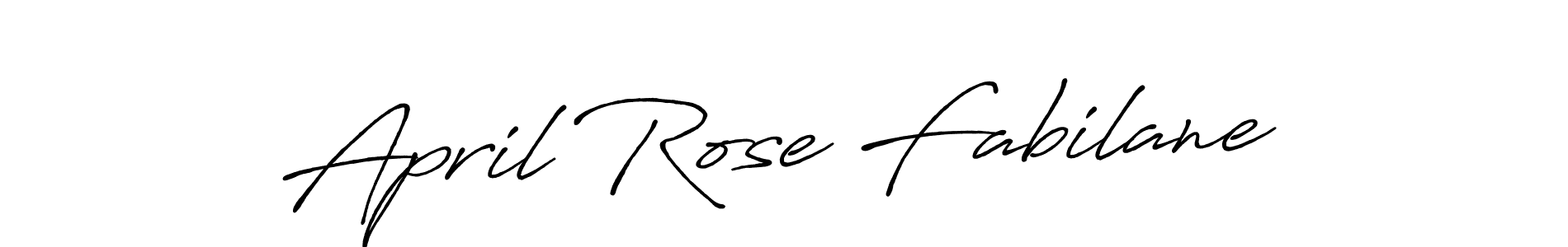 It looks lik you need a new signature style for name April Rose Fabilane. Design unique handwritten (Antro_Vectra_Bolder) signature with our free signature maker in just a few clicks. April Rose Fabilane signature style 7 images and pictures png