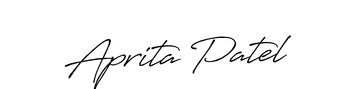 Make a short Aprita Patel signature style. Manage your documents anywhere anytime using Antro_Vectra_Bolder. Create and add eSignatures, submit forms, share and send files easily. Aprita Patel signature style 7 images and pictures png