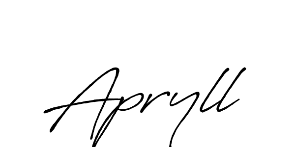 Also we have Apryll name is the best signature style. Create professional handwritten signature collection using Antro_Vectra_Bolder autograph style. Apryll signature style 7 images and pictures png