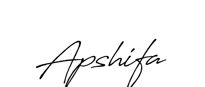 Use a signature maker to create a handwritten signature online. With this signature software, you can design (Antro_Vectra_Bolder) your own signature for name Apshifa. Apshifa signature style 7 images and pictures png