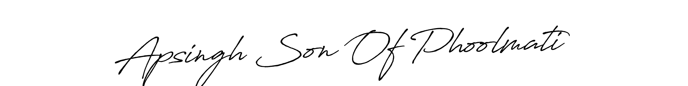 Create a beautiful signature design for name Apsingh Son Of Phoolmati. With this signature (Antro_Vectra_Bolder) fonts, you can make a handwritten signature for free. Apsingh Son Of Phoolmati signature style 7 images and pictures png