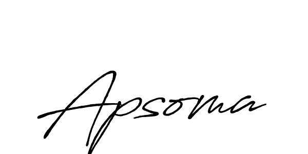 Make a beautiful signature design for name Apsoma. Use this online signature maker to create a handwritten signature for free. Apsoma signature style 7 images and pictures png