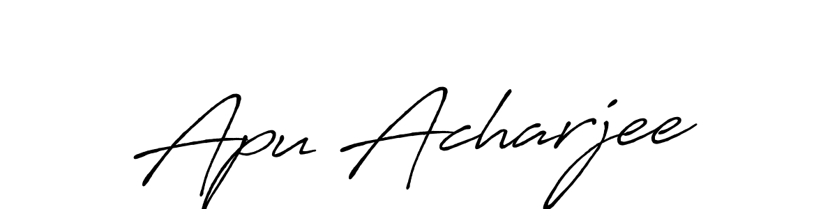 The best way (Antro_Vectra_Bolder) to make a short signature is to pick only two or three words in your name. The name Apu Acharjee include a total of six letters. For converting this name. Apu Acharjee signature style 7 images and pictures png