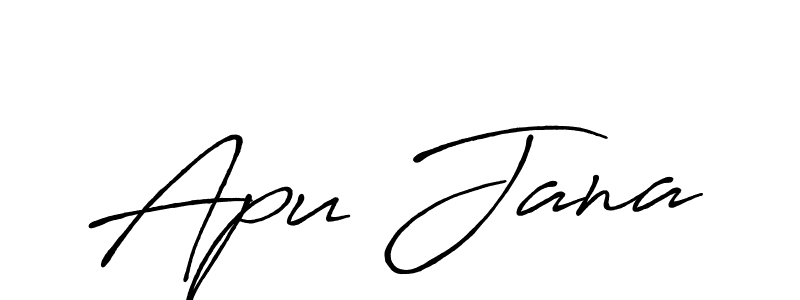 It looks lik you need a new signature style for name Apu Jana. Design unique handwritten (Antro_Vectra_Bolder) signature with our free signature maker in just a few clicks. Apu Jana signature style 7 images and pictures png