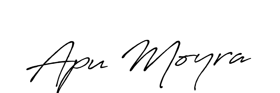 Design your own signature with our free online signature maker. With this signature software, you can create a handwritten (Antro_Vectra_Bolder) signature for name Apu Moyra. Apu Moyra signature style 7 images and pictures png