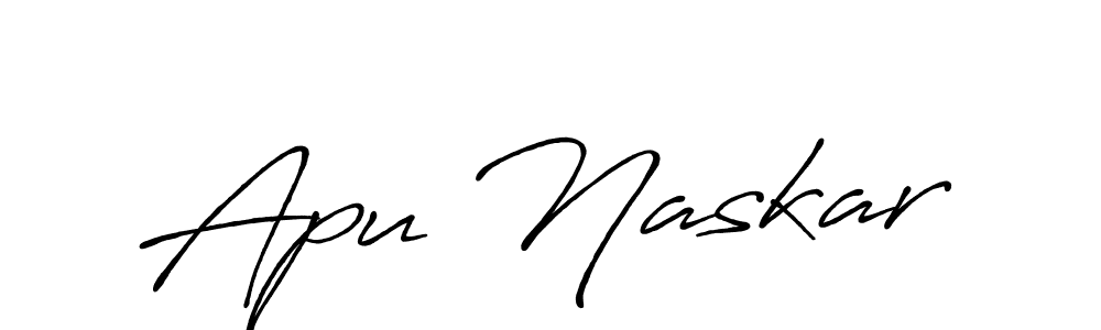 Apu Naskar stylish signature style. Best Handwritten Sign (Antro_Vectra_Bolder) for my name. Handwritten Signature Collection Ideas for my name Apu Naskar. Apu Naskar signature style 7 images and pictures png