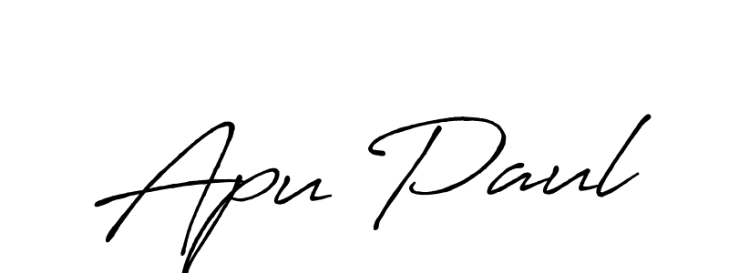 It looks lik you need a new signature style for name Apu Paul. Design unique handwritten (Antro_Vectra_Bolder) signature with our free signature maker in just a few clicks. Apu Paul signature style 7 images and pictures png
