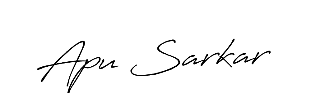 Antro_Vectra_Bolder is a professional signature style that is perfect for those who want to add a touch of class to their signature. It is also a great choice for those who want to make their signature more unique. Get Apu Sarkar name to fancy signature for free. Apu Sarkar signature style 7 images and pictures png