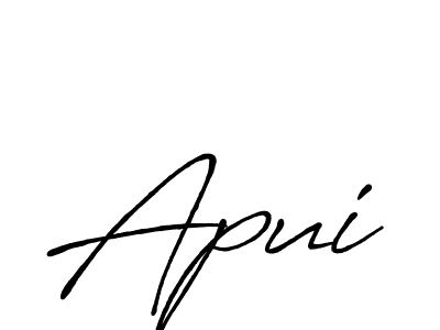 It looks lik you need a new signature style for name Apui. Design unique handwritten (Antro_Vectra_Bolder) signature with our free signature maker in just a few clicks. Apui signature style 7 images and pictures png