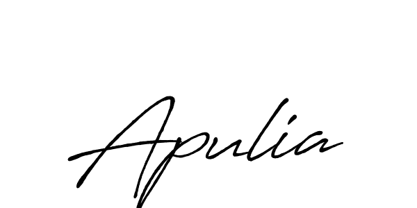 Make a beautiful signature design for name Apulia. With this signature (Antro_Vectra_Bolder) style, you can create a handwritten signature for free. Apulia signature style 7 images and pictures png