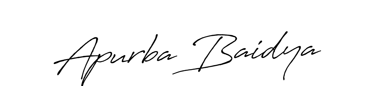 Also we have Apurba Baidya name is the best signature style. Create professional handwritten signature collection using Antro_Vectra_Bolder autograph style. Apurba Baidya signature style 7 images and pictures png