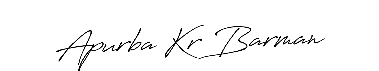 How to make Apurba Kr Barman name signature. Use Antro_Vectra_Bolder style for creating short signs online. This is the latest handwritten sign. Apurba Kr Barman signature style 7 images and pictures png