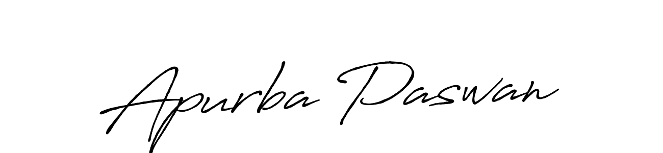 Design your own signature with our free online signature maker. With this signature software, you can create a handwritten (Antro_Vectra_Bolder) signature for name Apurba Paswan. Apurba Paswan signature style 7 images and pictures png