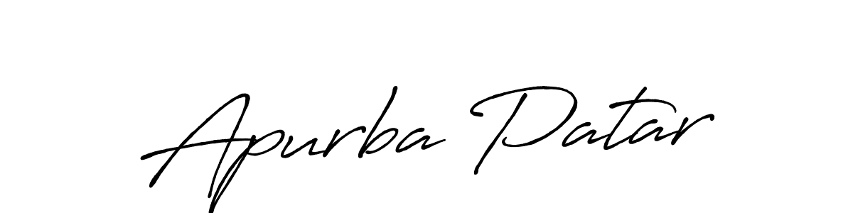 It looks lik you need a new signature style for name Apurba Patar. Design unique handwritten (Antro_Vectra_Bolder) signature with our free signature maker in just a few clicks. Apurba Patar signature style 7 images and pictures png