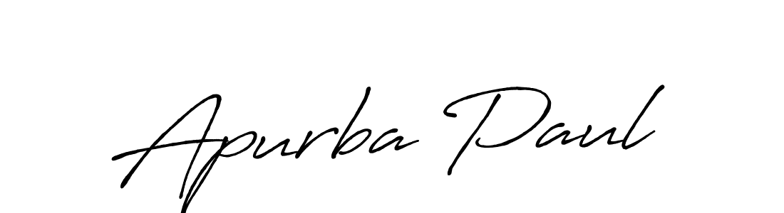 Create a beautiful signature design for name Apurba Paul. With this signature (Antro_Vectra_Bolder) fonts, you can make a handwritten signature for free. Apurba Paul signature style 7 images and pictures png