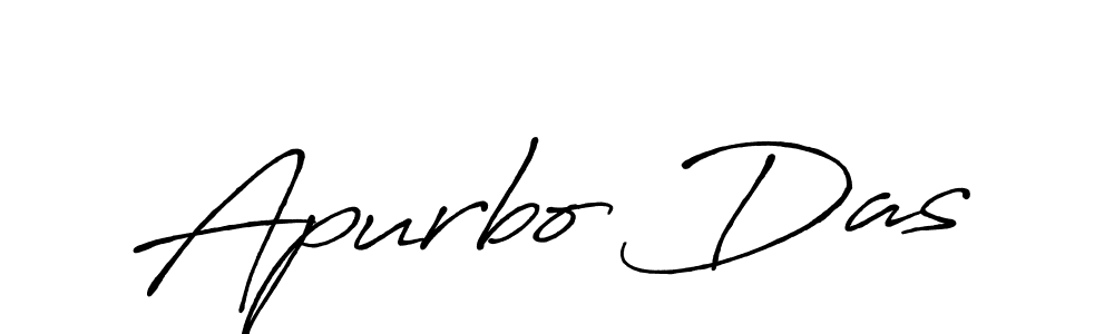 Make a beautiful signature design for name Apurbo Das. With this signature (Antro_Vectra_Bolder) style, you can create a handwritten signature for free. Apurbo Das signature style 7 images and pictures png