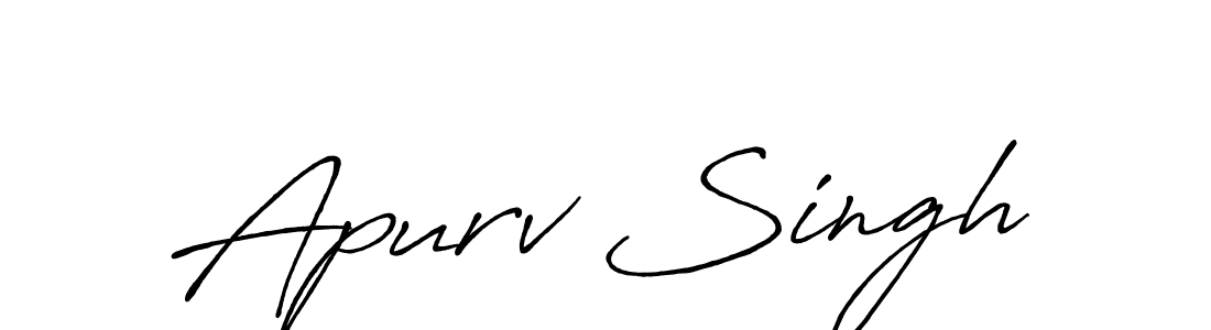 The best way (Antro_Vectra_Bolder) to make a short signature is to pick only two or three words in your name. The name Apurv Singh include a total of six letters. For converting this name. Apurv Singh signature style 7 images and pictures png