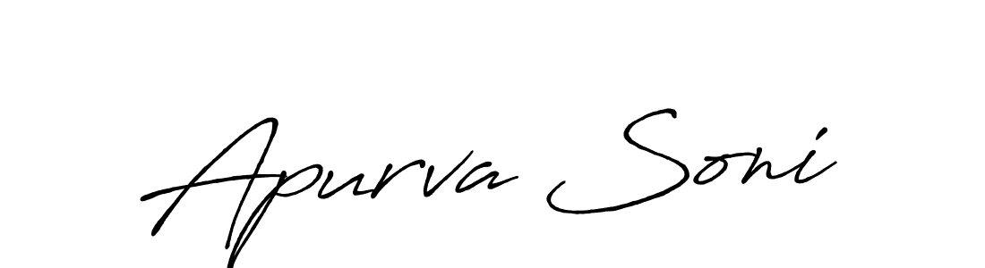 How to Draw Apurva Soni signature style? Antro_Vectra_Bolder is a latest design signature styles for name Apurva Soni. Apurva Soni signature style 7 images and pictures png