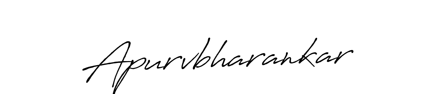 Apurvbharankar stylish signature style. Best Handwritten Sign (Antro_Vectra_Bolder) for my name. Handwritten Signature Collection Ideas for my name Apurvbharankar. Apurvbharankar signature style 7 images and pictures png